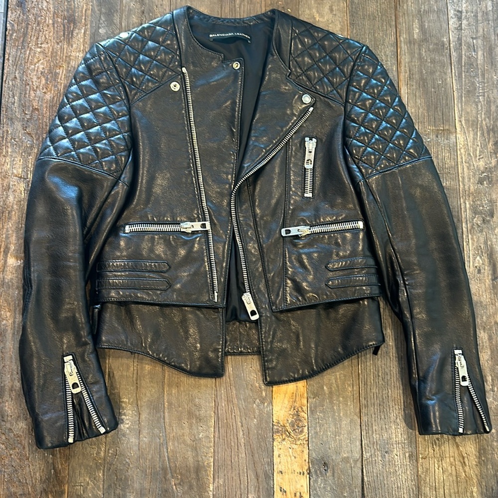 Balenciaga leather jacket